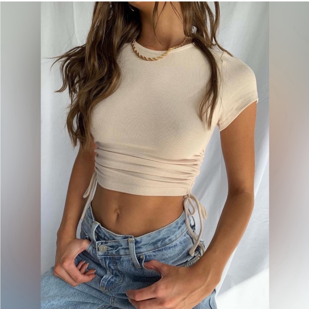 Princess Polly Evans Tee in Cream